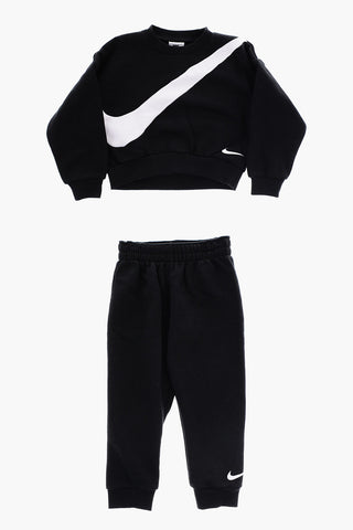 Fleeced Cotton Oversized Fit Sweatshirt and Joggers Set