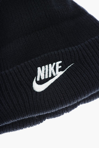 Solid Color FUTURA Beanie with Pom Pom and Lurex Details