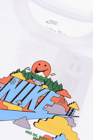 T-Shirt HAPPY CLOUD Girocollo con Stampa sul Fronte