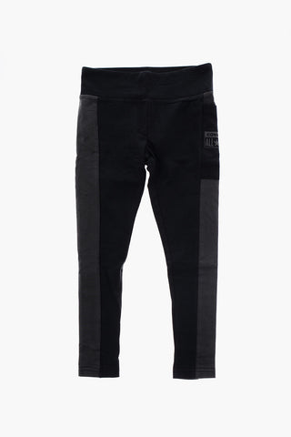 Leggings in Cotone Stretch con Tasca Laterale