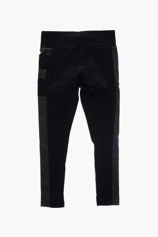 Leggings in Cotone Stretch con Tasca Laterale