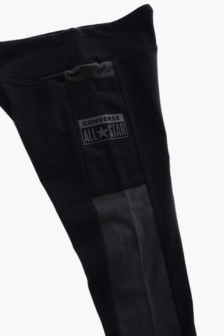 Leggings in Cotone Stretch con Tasca Laterale