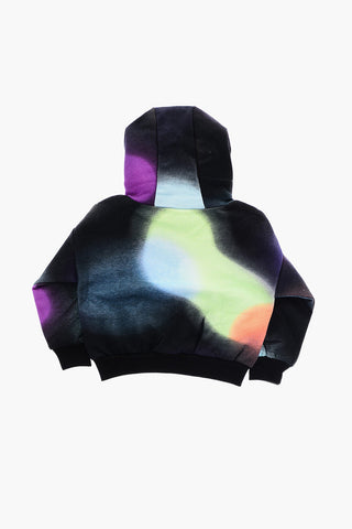 Sweatshirt ILLUMINATE mit Painting-Effekt und Kapuze