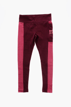 Stretch Cotton Leggings With Side Pocket