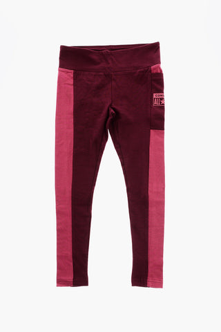 Stretch Cotton Leggings With Side Pocket