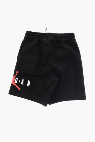 AIR JORDAN Solid Color JUMPMAN Shorts with Printed Logo