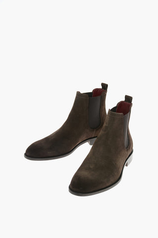 Suede Leather Chelsea With Leather Soles