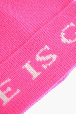 Wool and Cashmere LOVE IS GOOD Beanie Hat