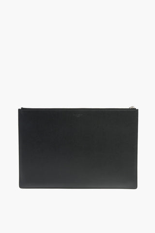 Borsa a Busta LOVE in Pelle con Stampa Lamè