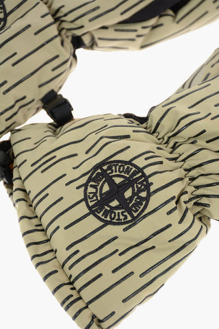 Drawstring Padded Ski Gloves