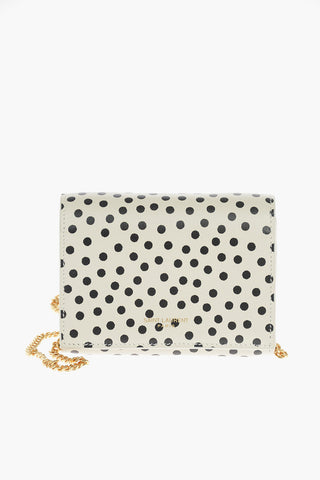 Portafogli in Pelle a Pois con Tracolla