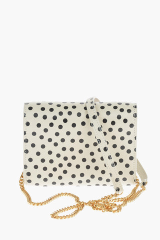 Portafogli in Pelle a Pois con Tracolla