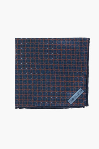 Geometric Patterned Silk Handkerchief
