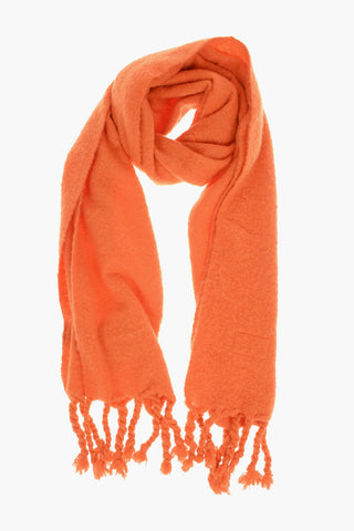 Fringed Bottom MUFFLER Wool Blend Scarf