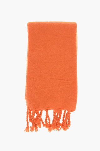 Fringed Bottom MUFFLER Wool Blend Scarf