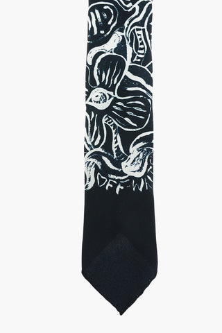 Floral Patterned Silk Tie