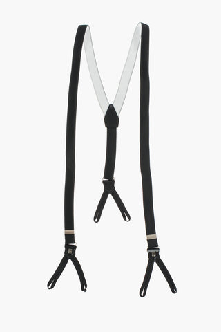 Eco-Patent Leather Detail Silk Braces