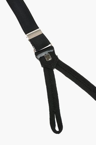 Eco-Patent Leather Detail Silk Braces