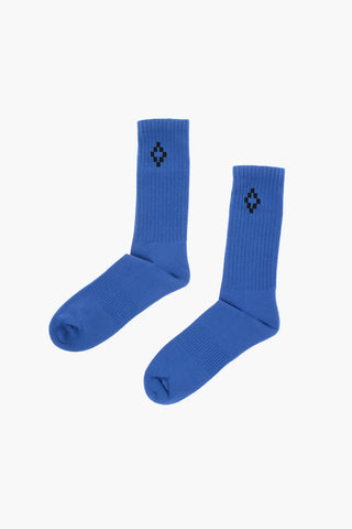 Cotton Blend CROSS SIDEWAY Mid Socks