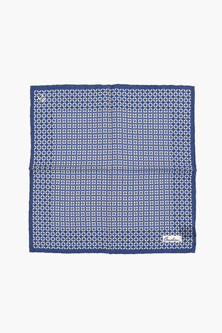 Geometric Patterned Silk Handkerchief