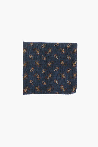 Pochette in Lana con Motivo Paisley