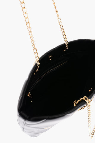 LOVE Faux Leather Quilted Bag with All-Over Heart