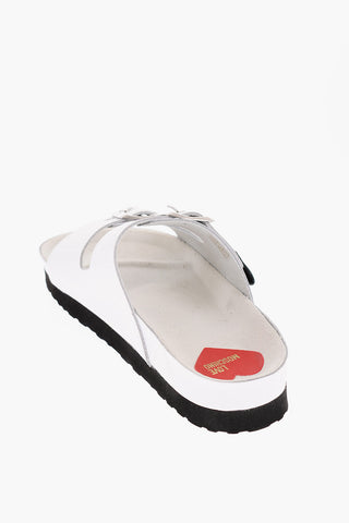 LOVE Leather Sandals with Double Buckle