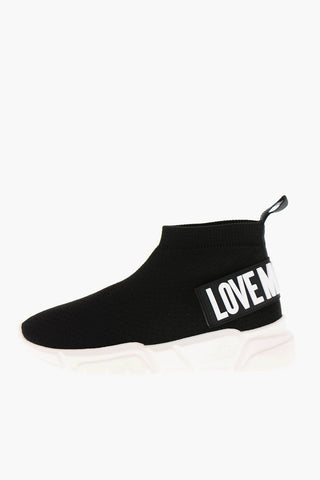 LOVE Perforated RUNNING35 Slip On Sneakers with Embossed Logo