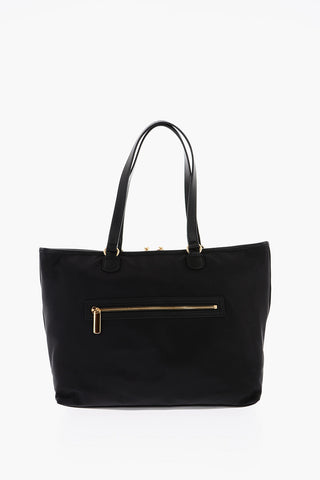 LOVE Nylon Tote Bag with Golden Details