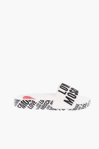 LOVE Slides in Gomma con Logo in Rilievo