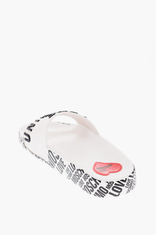 LOVE Slides in Gomma con Logo in Rilievo