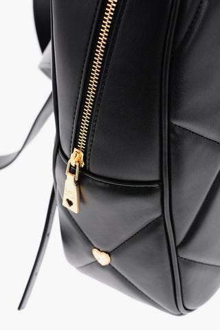LOVE Zaino Trapuntato Abbellito da Charm a Cuore