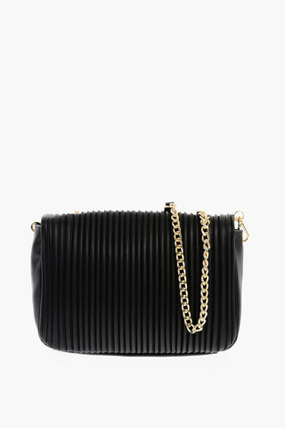 LOVE Schultertasche aus Eco-Leder mit Goldkette