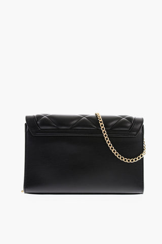 LOVE Quilted Faux Leather Bag with Golden Details