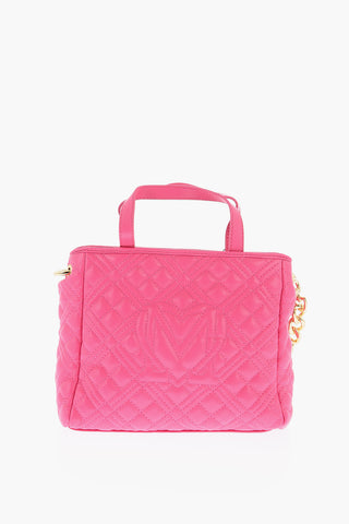 LOVE Mini Borsa Trapuntata in Ecopelle con Pochette Abbinata
