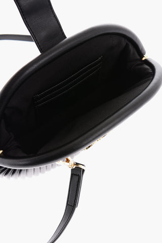 LOVE Pleated Mini Faux Leather Bag