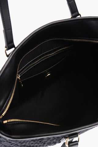 LOVE Borsa Tote in Spugna ed Ecopelle con Logo in Rilievo