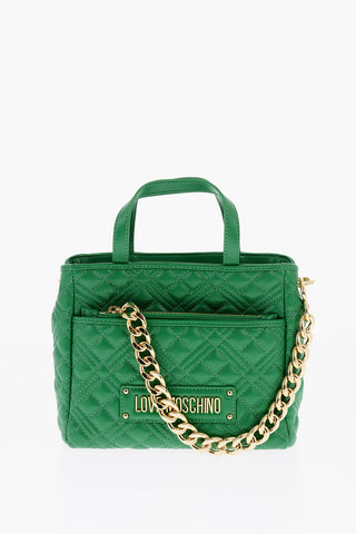 LOVE Mini Borsa Trapuntata in Ecopelle con Pochette Abbinata