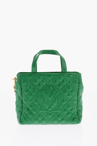 LOVE Mini Borsa Trapuntata in Ecopelle con Pochette Abbinata