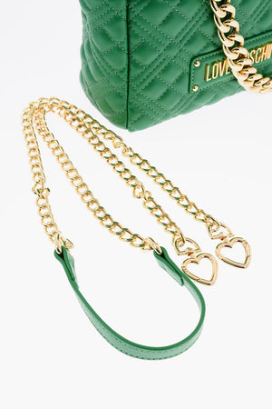 LOVE Mini Borsa Trapuntata in Ecopelle con Pochette Abbinata