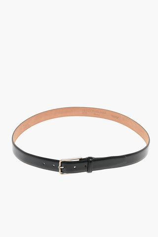 Metal Buckle Patent Leather Belt