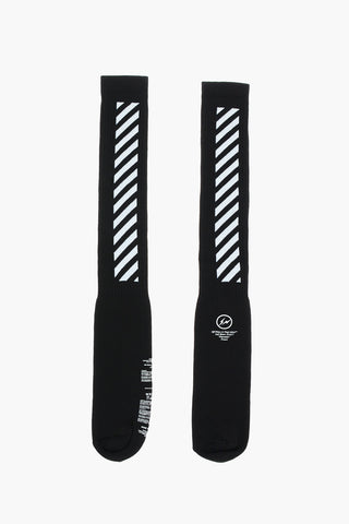 Calzini Alti OFF-FLUO in Misto Cotone