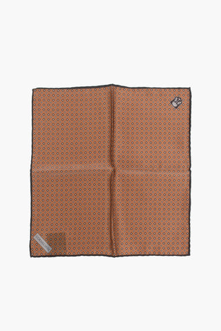 Geometric Patterned Silk Handkerchief