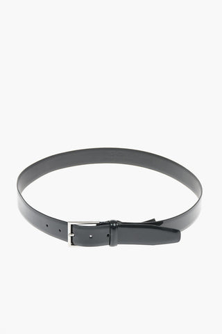 CC COLLECTION Metal Buckle Patent Leather Belt