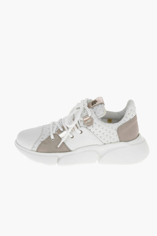 Sneakers WOOLF in Pelle e Tessuto Traforato
