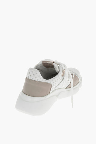 Sneakers WOOLF in Pelle e Tessuto Traforato
