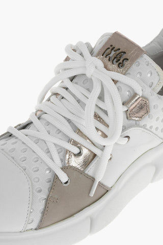 Sneakers WOOLF in Pelle e Tessuto Traforato