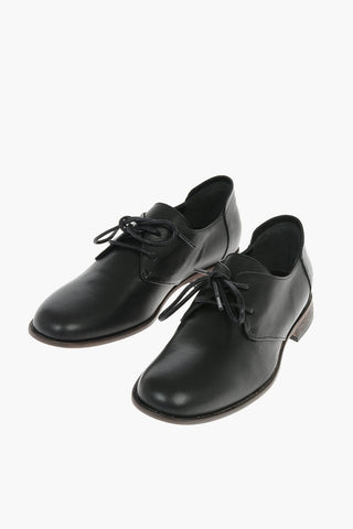 Leather KOBE Derby Shoes with Contrasting Sole