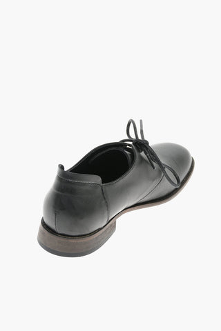 Leather KOBE Derby Shoes with Contrasting Sole