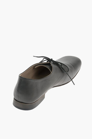 Leather KOBE Derby Shoes with Square Toe